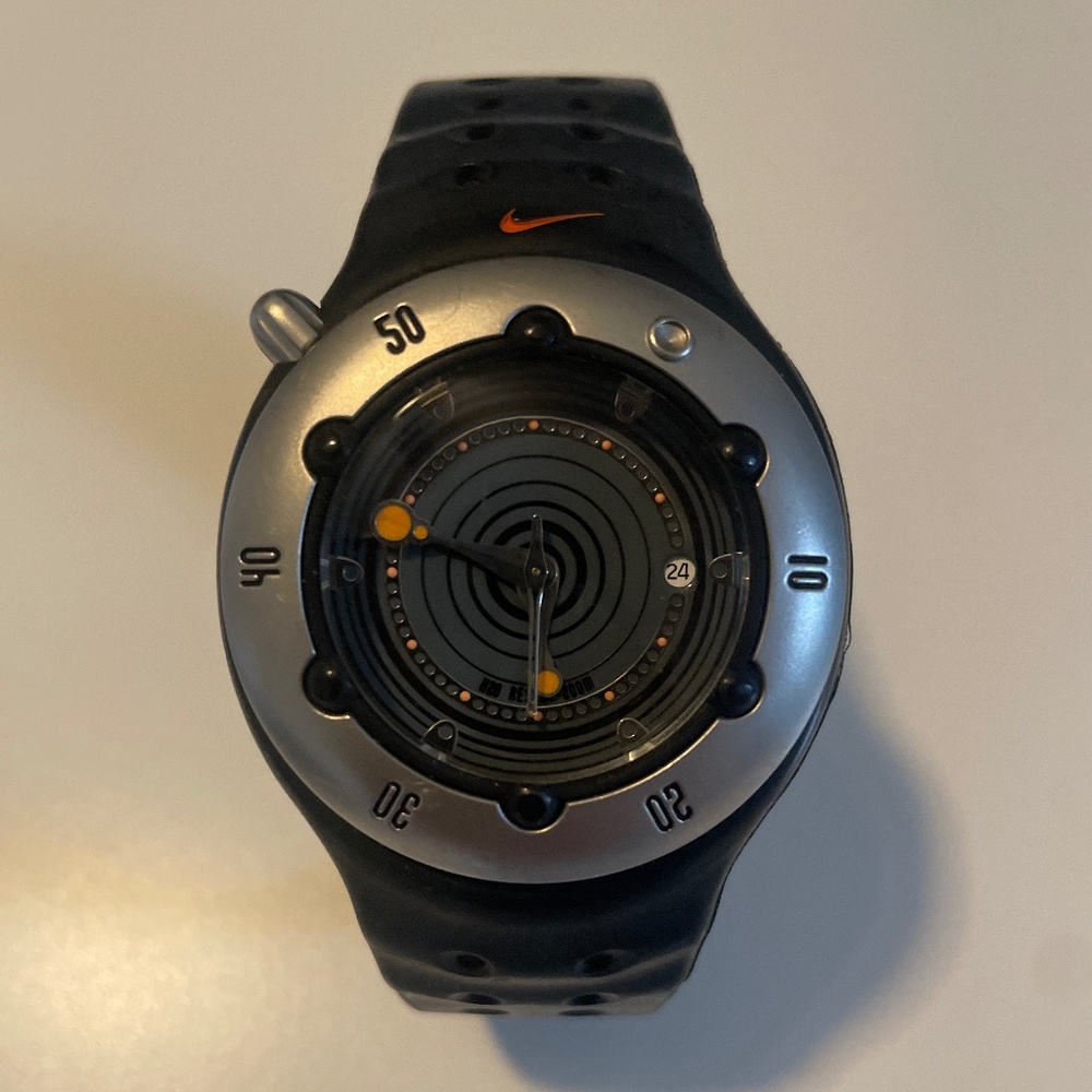Nike Diving Watch Cayman Super Sports 200m Bezel Date Unisex Wristwatch